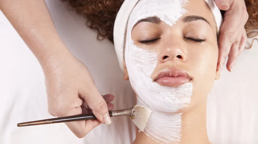 Tanning facial for women